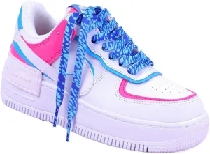 Rainbow Laces Flat Shoelaces Casual Canvas Shoes Kids Adult Colorful Shoelace Print Gradient Rope Lace Shoes Accessories