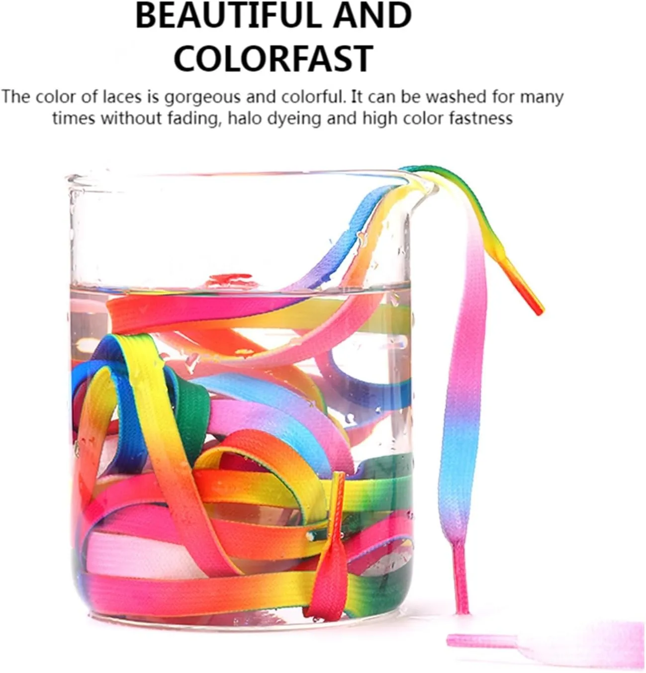 Rainbow Laces Flat Shoelaces Casual Canvas Shoes Kids Adult Colorful Shoelace Print Gradient Rope Lace Shoes Accessories