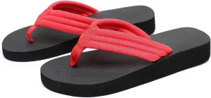Roorsily Womens Flip Flops Fashionable Soft Sole Outdoor Beach Flip Flops Summer Thick Sole Flip Flops for Women