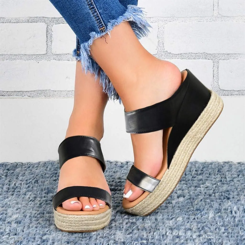 Sandals for Women Dressy Summer, Wedge Sandals for Womens Wedge Platform Sandal Open Toe Casual Comfort Sandals