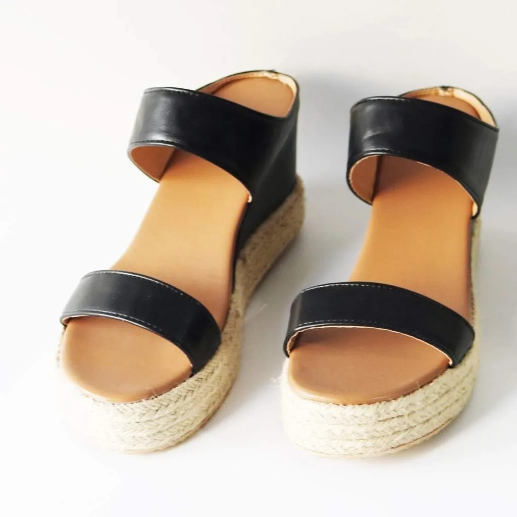 Sandals for Women Dressy Summer, Wedge Sandals for Womens Wedge Platform Sandal Open Toe Casual Comfort Sandals