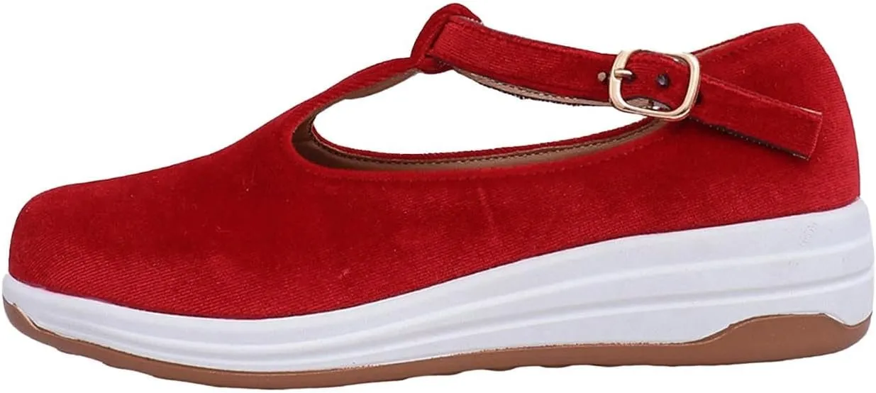 Sandals Womens Summer Wedge Sandals Comfortable Walking Shoes Fashion Closed Toe Mary Jane Style Loafer Sneaker 2025