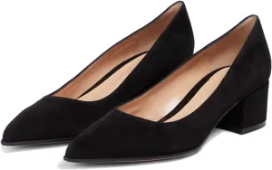 SHODENSE Women Classic Chunky Block Heel Suede Pumps Shoes Pointed Closed Toe Dress Sandals Slip On 2" Low Thick Heels Work Shoes Office Ladies Formal Comfort Wedding Party Basic Pumps 4-11 M US