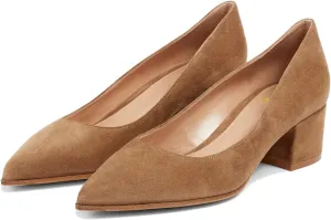 SHODENSE Women Classic Chunky Block Heel Suede Pumps Shoes Pointed Closed Toe Dress Sandals Slip On 2" Low Thick Heels Work Shoes Office Ladies Formal Comfort Wedding Party Basic Pumps 4-11 M US