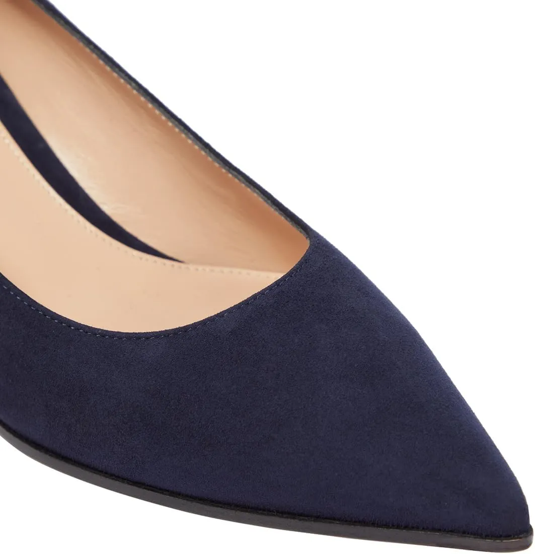 SHODENSE Women Classic Chunky Block Heel Suede Pumps Shoes Pointed Closed Toe Dress Sandals Slip On 2" Low Thick Heels Work Shoes Office Ladies Formal Comfort Wedding Party Basic Pumps 4-11 M US