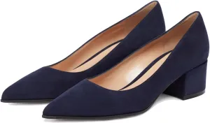 SHODENSE Women Classic Chunky Block Heel Suede Pumps Shoes Pointed Closed Toe Dress Sandals Slip On 2" Low Thick Heels Work Shoes Office Ladies Formal Comfort Wedding Party Basic Pumps 4-11 M US