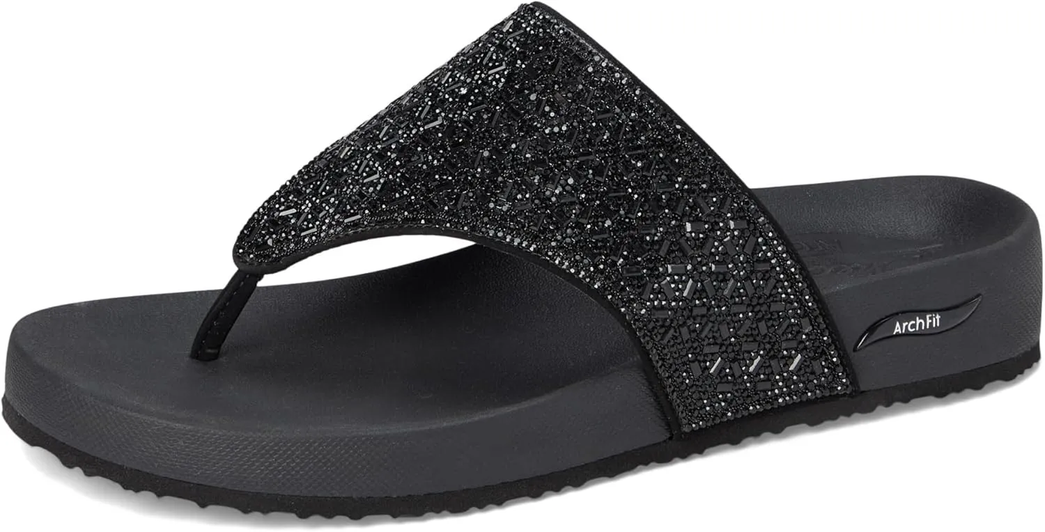Skechers Women's Arch Fit Vinyasa-Glam Time Flip-Flop