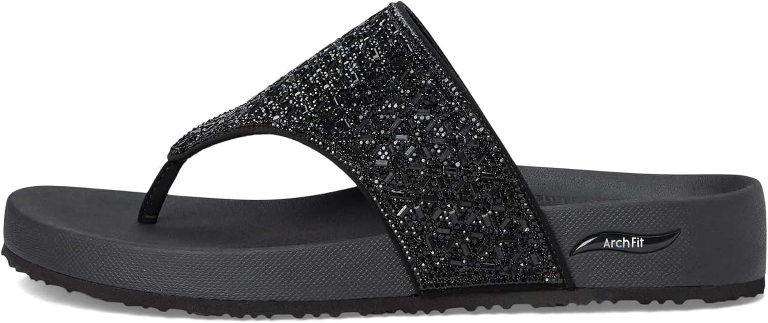 Skechers Women's Arch Fit Vinyasa-Glam Time Flip-Flop
