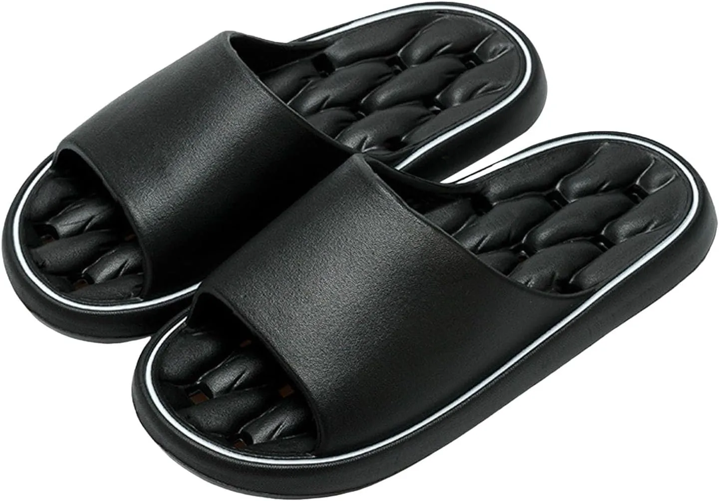 Slippers Same Couple Bathroom for Men and Women Leaking Water Soft Bottom Comfortable Glitter for Women