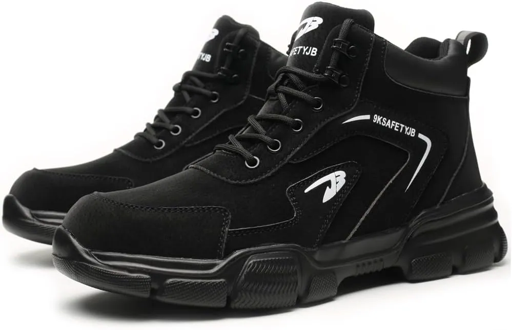 Steel Toe Boots for Men Waterproof Safety Shoes Lightweight Slip Resistant Construction Work Boots Hiking Boots