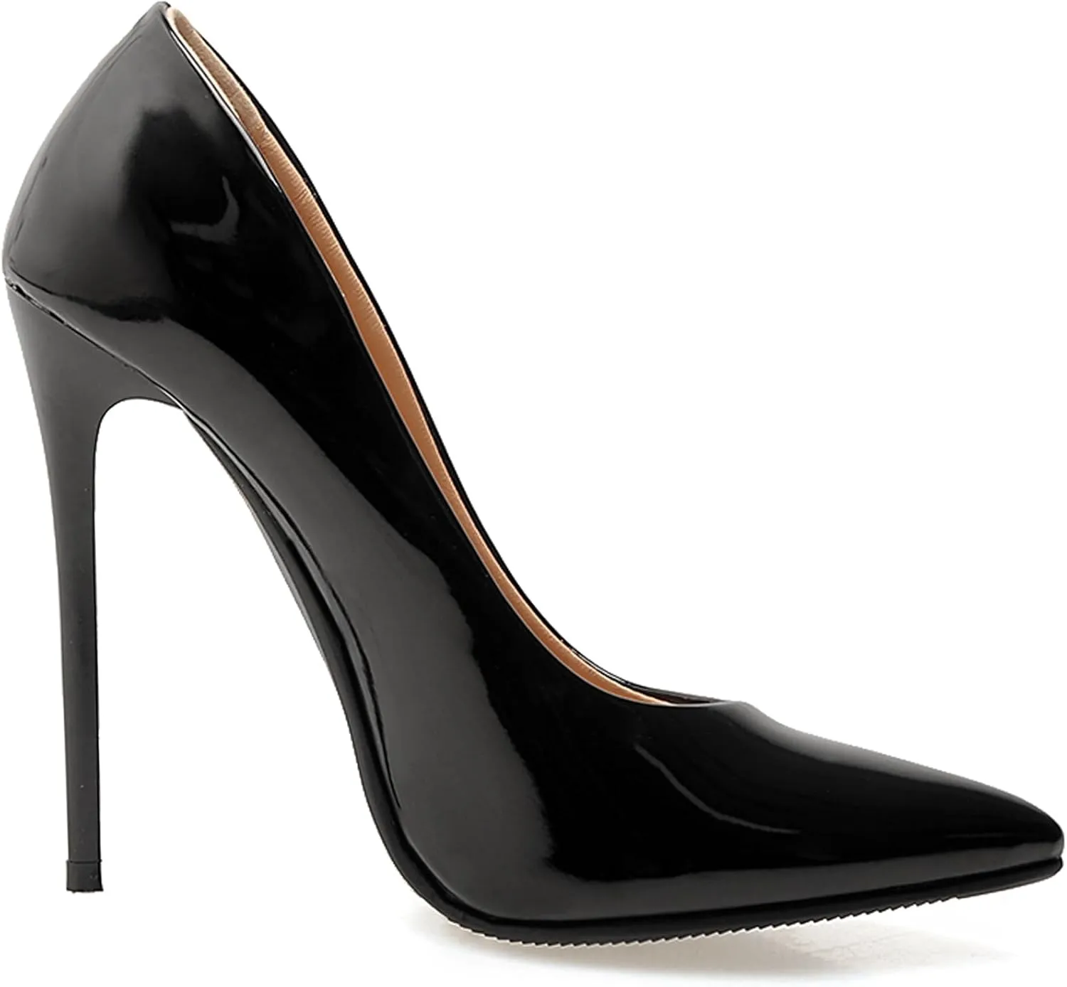 Stiletto Heels Womens Pointed Toe Patent Elegant Pumps