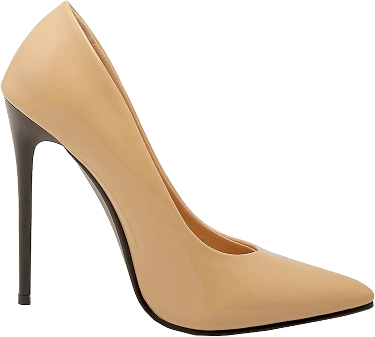 Stiletto Heels Womens Pointed Toe Patent Elegant Pumps