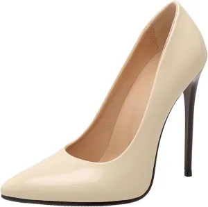 Stiletto Heels Womens Pointed Toe Patent Elegant Pumps