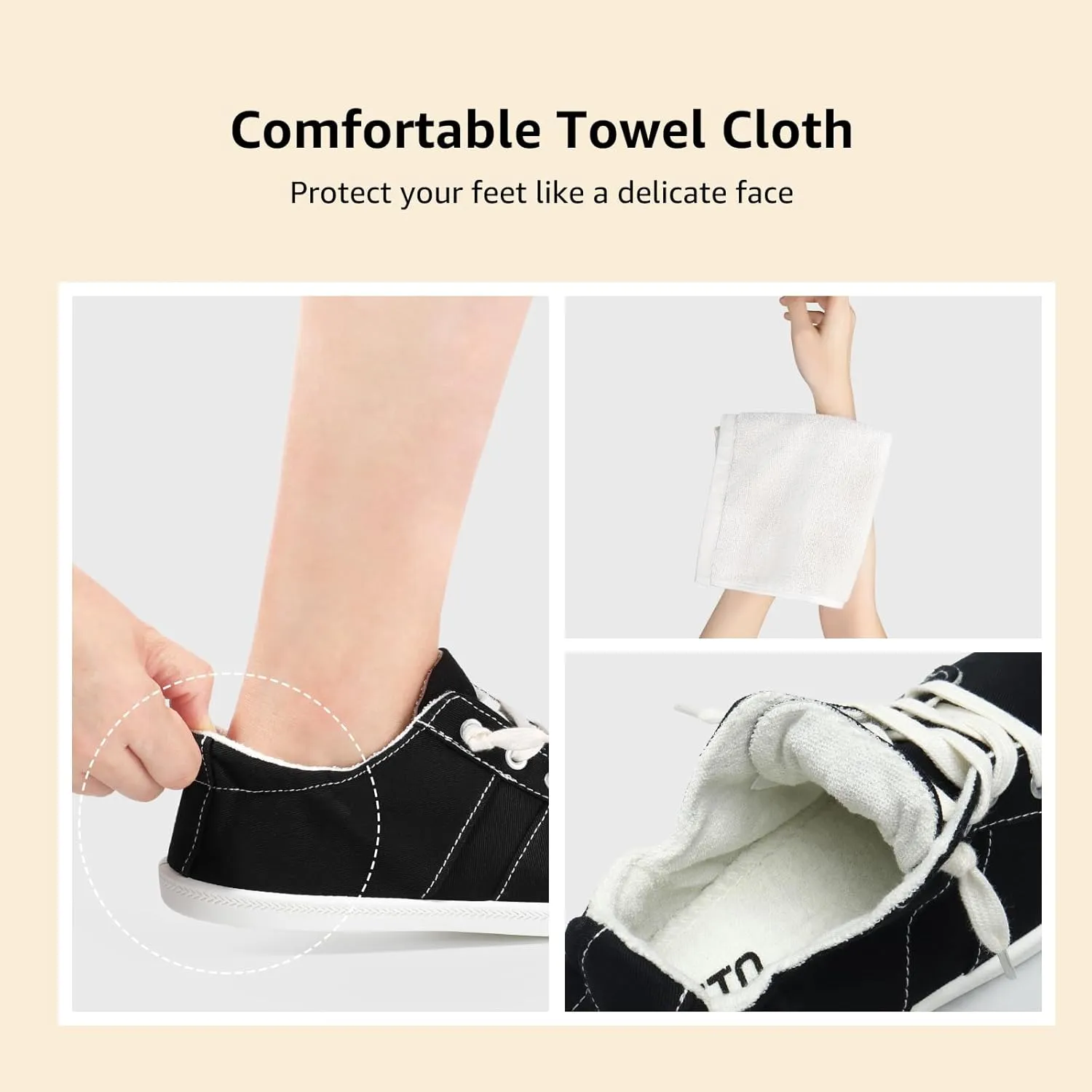 STQ Women Slip On Sneakers, Low Top Casual Canvas Shoes
