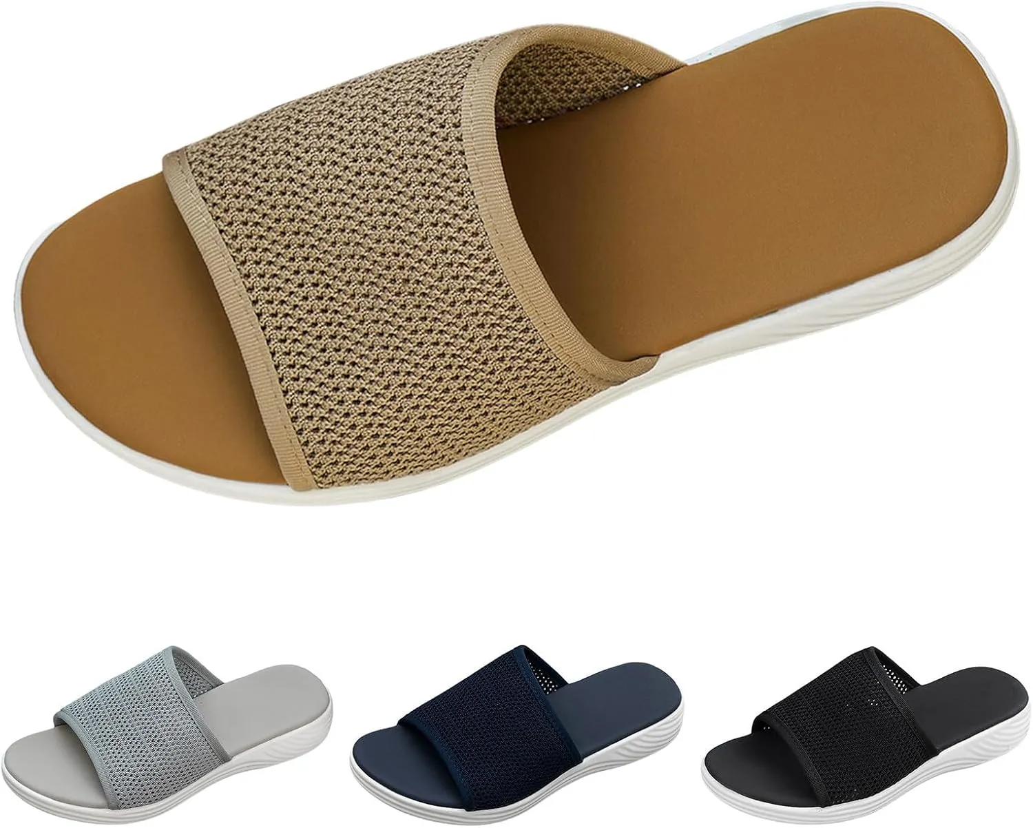 Summer Slides Sandals for Women Casual Platform Open Toe Wedge Sandal Breathable Open Toe Sandals Beach Sandals