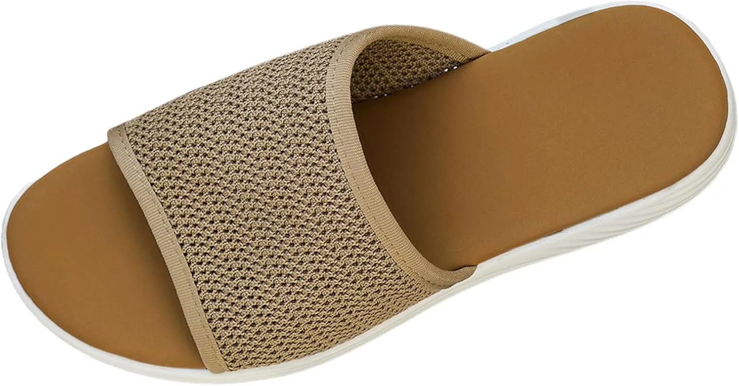 Summer Slides Sandals for Women Casual Platform Open Toe Wedge Sandal Breathable Open Toe Sandals Beach Sandals
