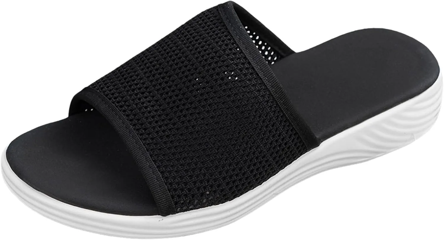 Summer Slides Sandals for Women Casual Platform Open Toe Wedge Sandal Breathable Open Toe Sandals Beach Sandals