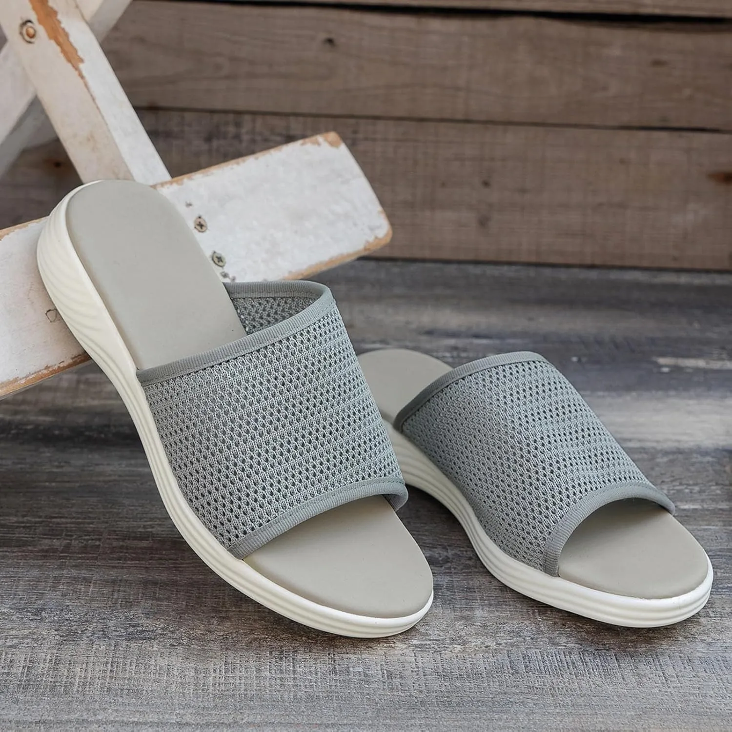 Summer Slides Sandals for Women Casual Platform Open Toe Wedge Sandal Breathable Open Toe Sandals Beach Sandals