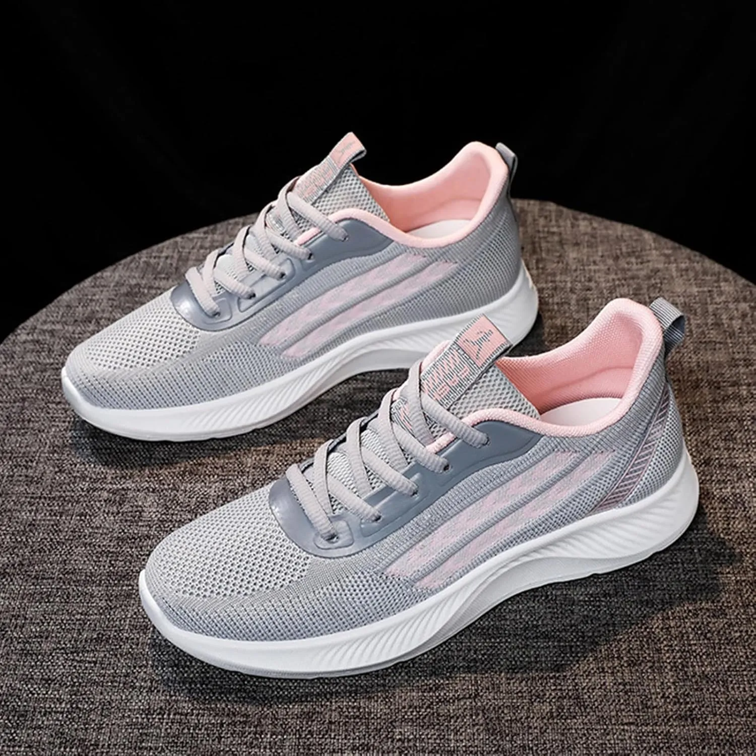 Tennis Shoes Womens Slip On Sneakers Men Wide Width Loafers for Women Comfort Comfy Soft Cover Heel Christmas Tennis Shoes for Women Loafers for Women Casual