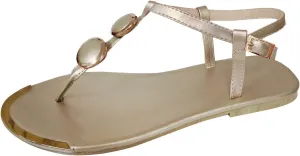 Thong Sandals for Women Beach,2020 New Womens Bohemia Flat Sandals Summer Beach Glitter Beaded Flip-Flop Thong Shoes