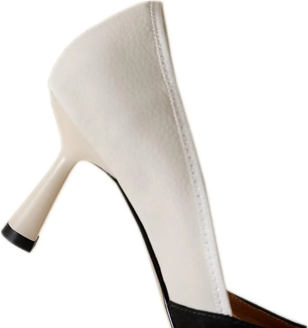 TinaCus Women's Handmade Assorted Leather Pointed Toe Kitten Heel Slip On Elegant Pumps