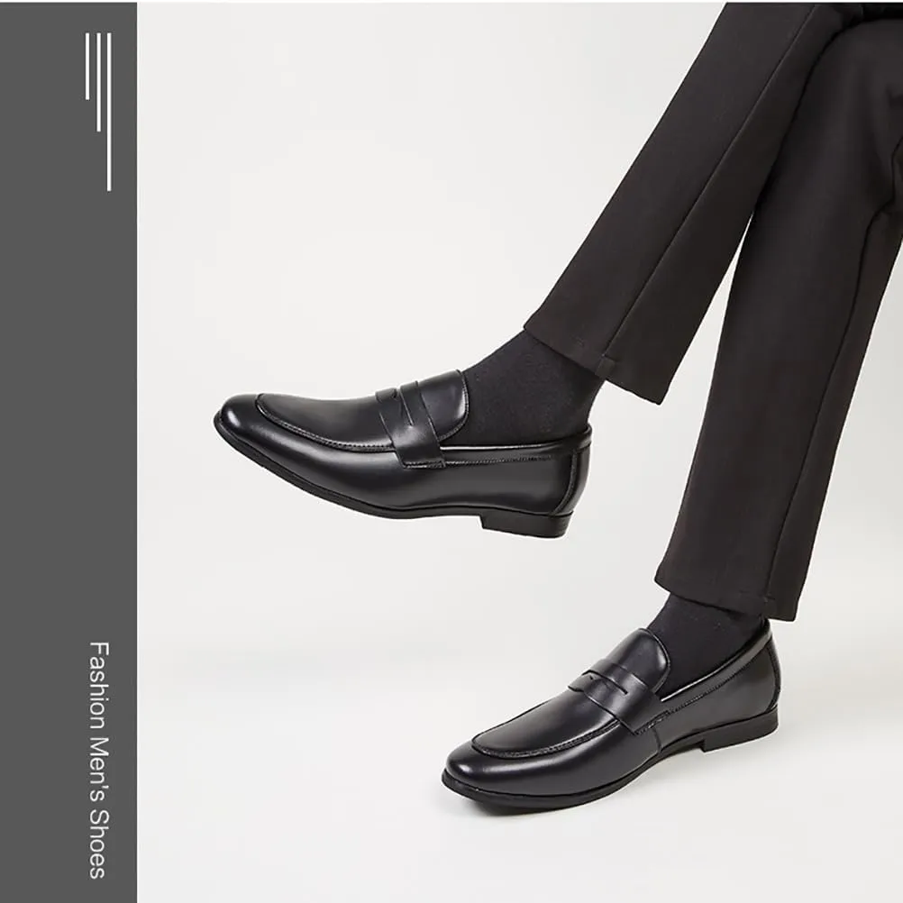 TNXZ Men's Premium Genuine Leather Casual Slip on Loafers Breathable Driving Shoes Fashion Loafer