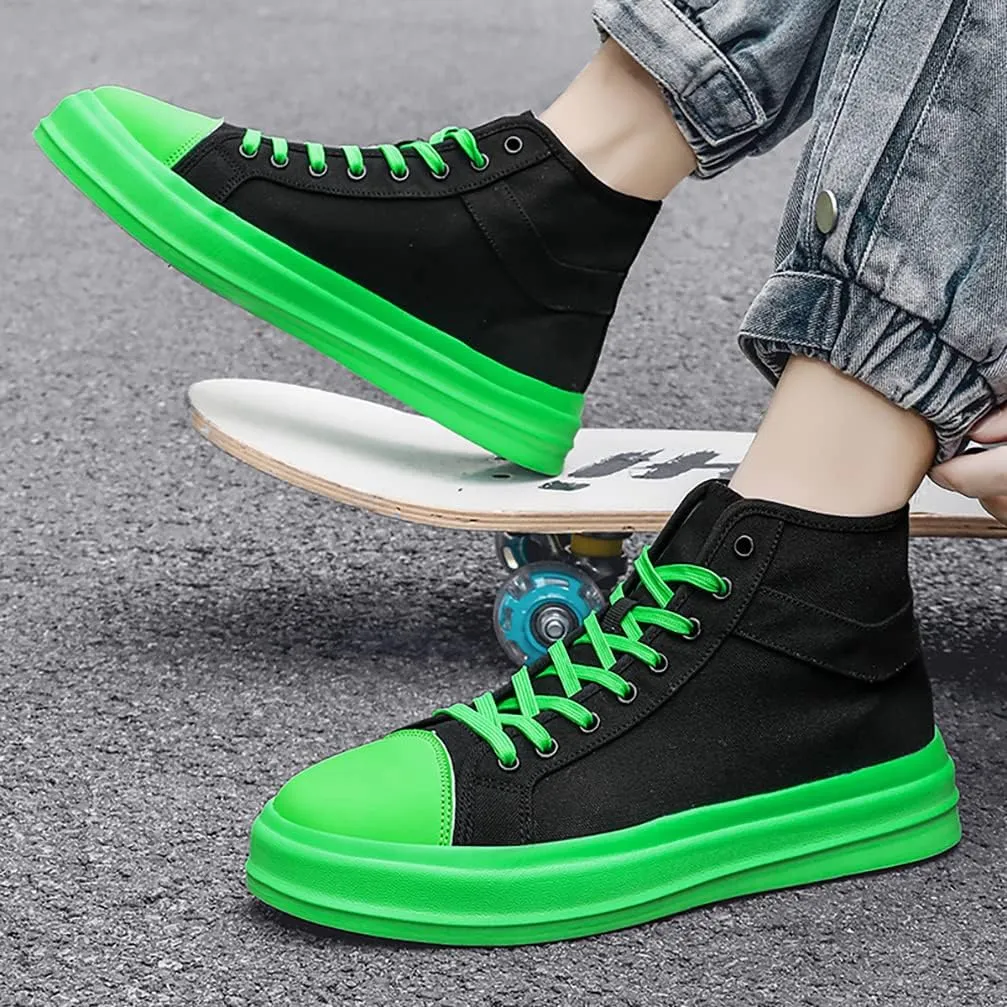 Unisex-Adult High Top Canvas Sneakers Classic Casual Walking Shoes Lovers Shoes
