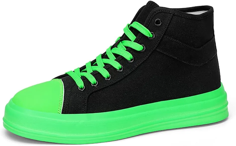 Unisex-Adult High Top Canvas Sneakers Classic Casual Walking Shoes Lovers Shoes