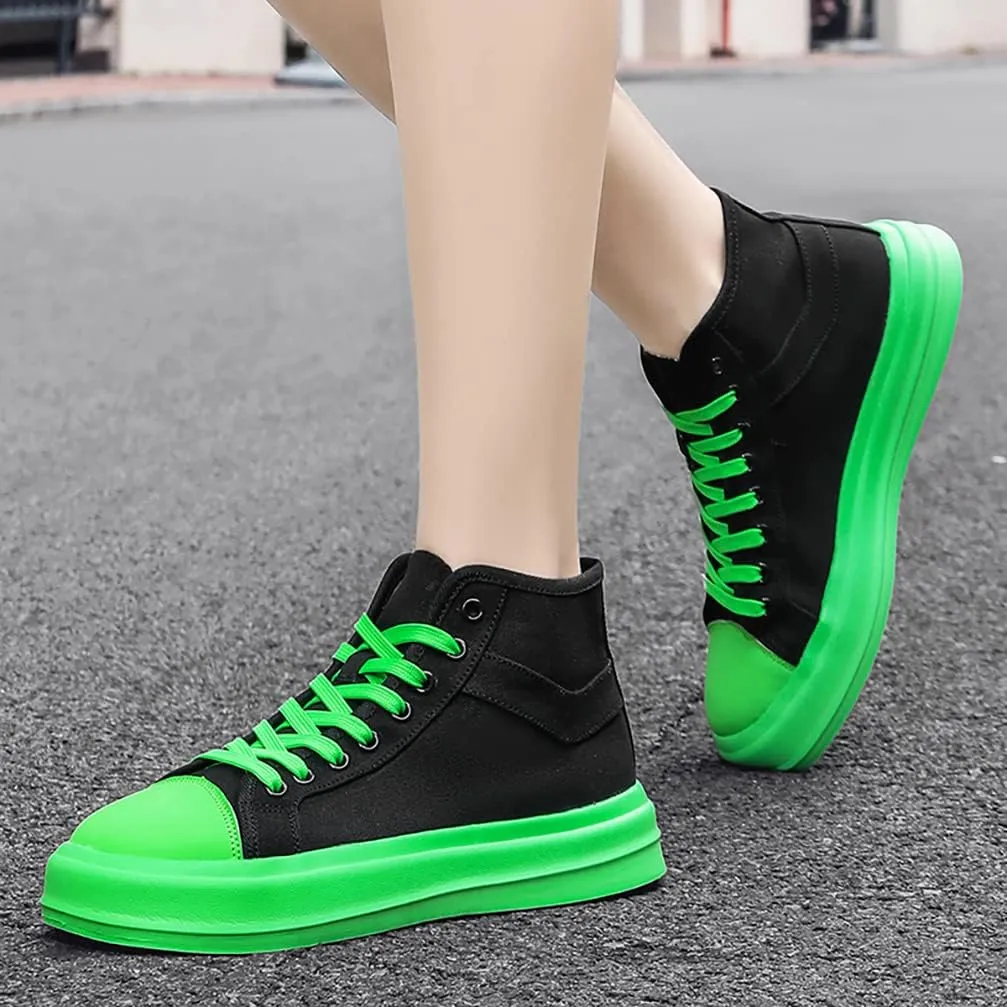 Unisex-Adult High Top Canvas Sneakers Classic Casual Walking Shoes Lovers Shoes