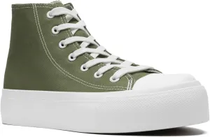 Unisex High Top Platform Sneakers Womens Mens Canvas Classic Shoes Casual Tennis Comfortable Fashion Sneakers Lace-Up