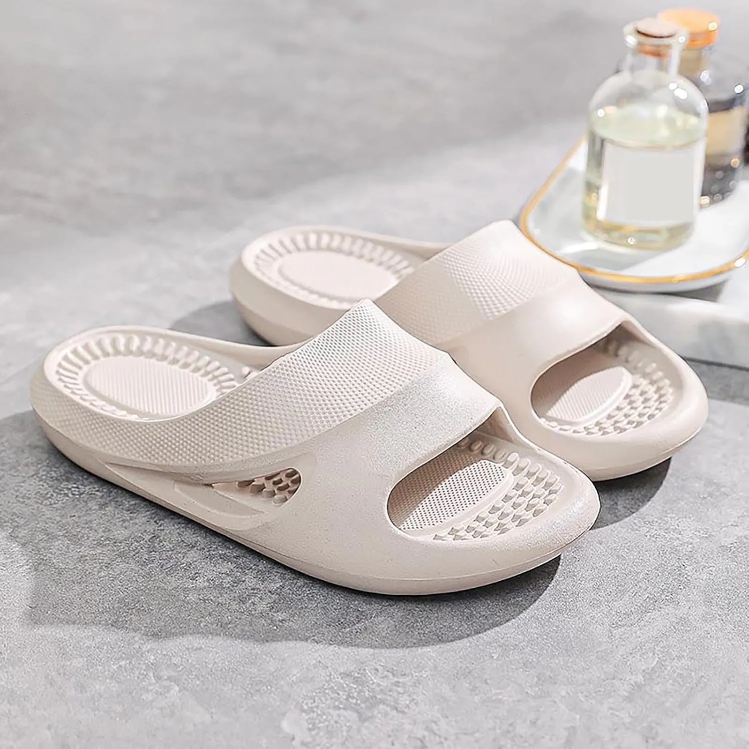Vacation Sandals for Women House Slides Shower Sandals Soft Soled Slides Women's Summer Beach Slides Sandals