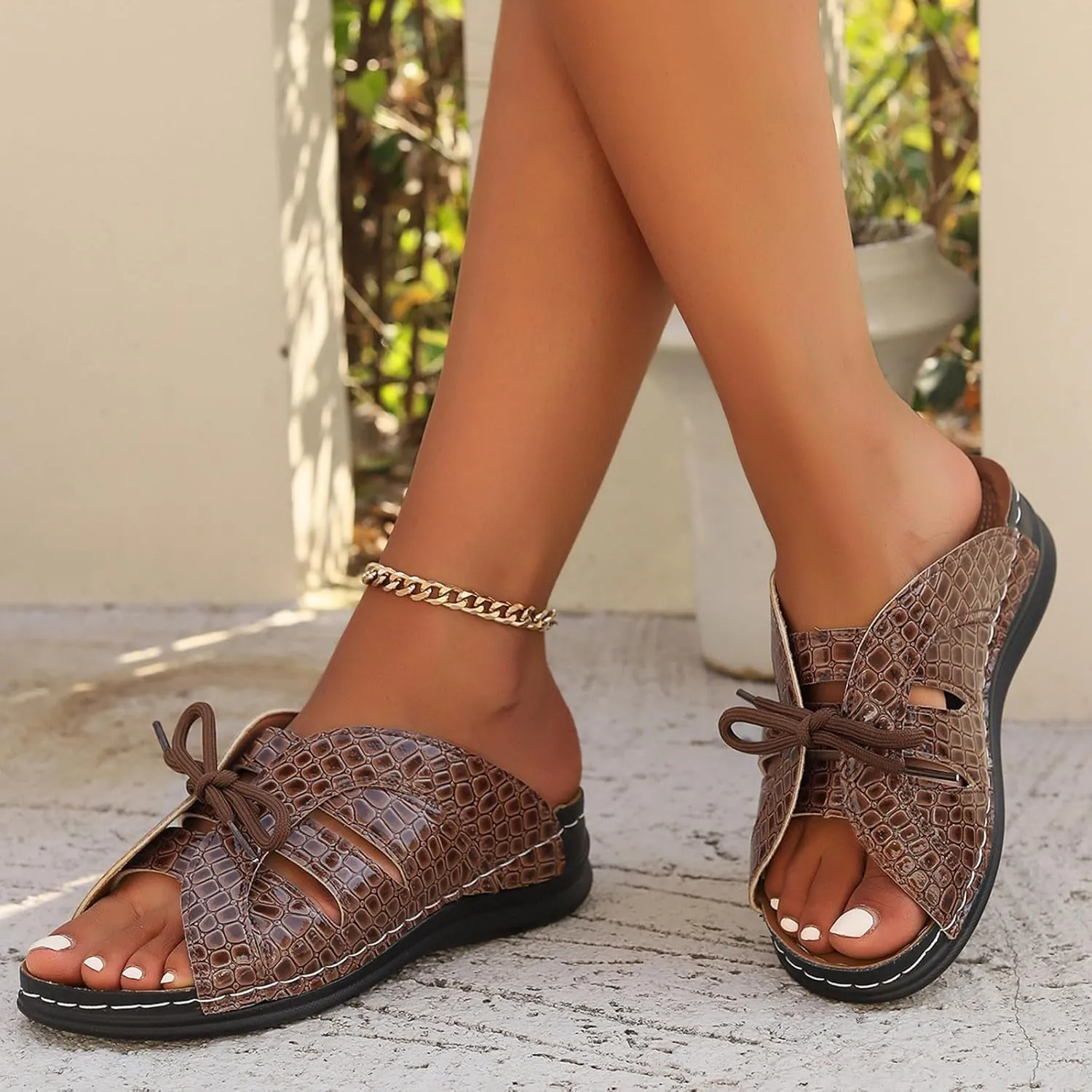 Vacation Sandals for Women Open Toe Flatform Fashion Slides Sandals Party Sandals Breathable Open Toe Sandals