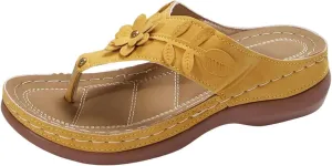 Wedge Sandals for Women Flip-Flops Orthopedic Comfortable Dressy Casual Slides Sandals Summer Open Toe Beach Slippers Walking Flip Flops For Women