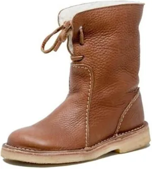 Winter Boots For Women Fashion Snow Boots Lightweight Warm Faux Fur Lined Slip On Comfort Mid-Calf Ankle Booties 2024