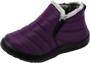 Winter Boots for Women Waterproof Winter Boot Ladies Slip On Womens Snow Boots Winter Shoes Warm Fur Lined Womens Fur Lined Slip On Boot Mens Casual Shoes Mens Booties Winter