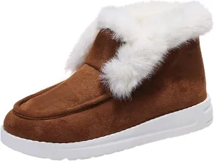 Winter Shoes For Women 2022 Boots Women Snow Boots Classic Fuzzy Fur Lining Fashion Winter Boots Classic Slip On Ankle Booties Comfortable Warm Casual Fashion House Shoes Loafers Sneakers Slippers