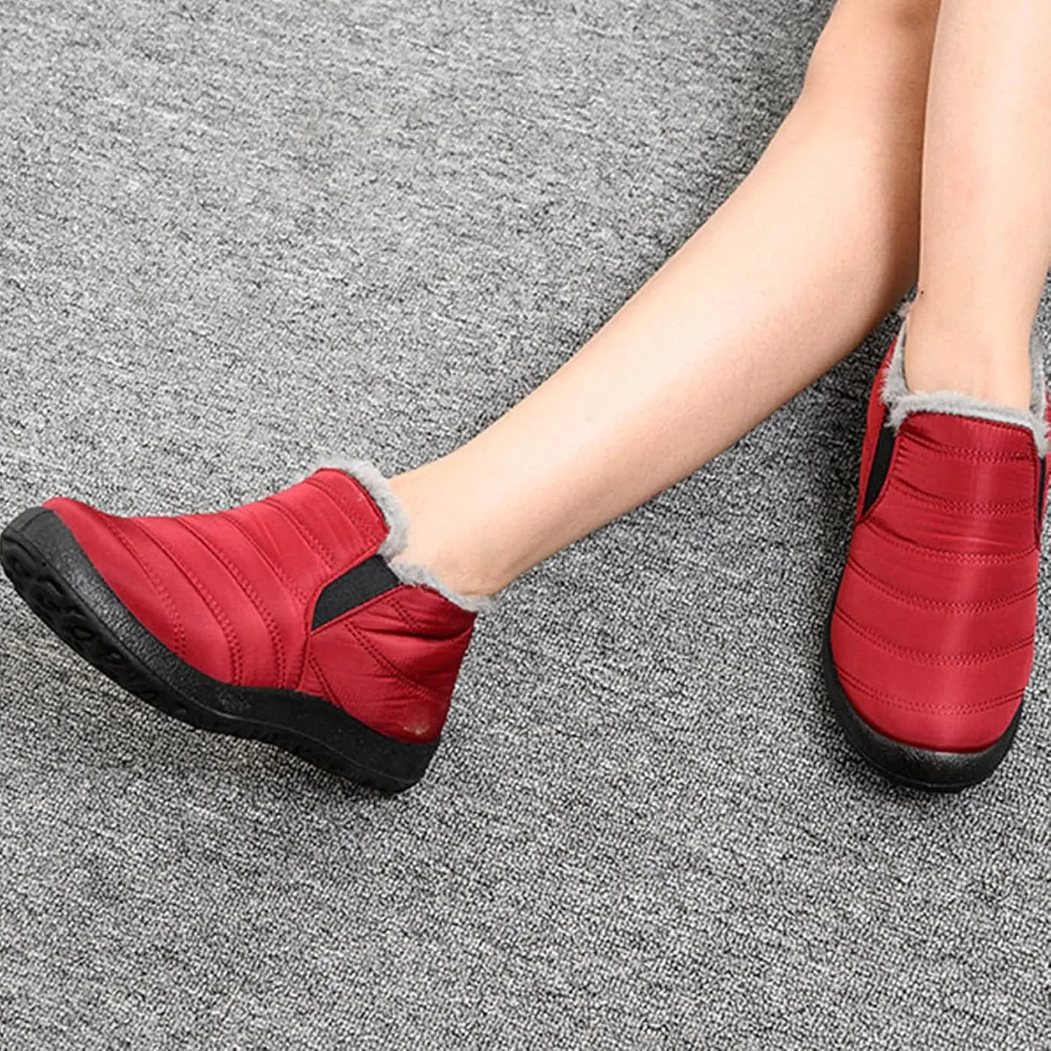 Women Winter Boots Wide Width Adults Short Snow Boots Womens Snow Boots Winter Fur Lined Ankle Boot Easy On Snow Boot Women Mens Casual Shoes Snow Booties Men