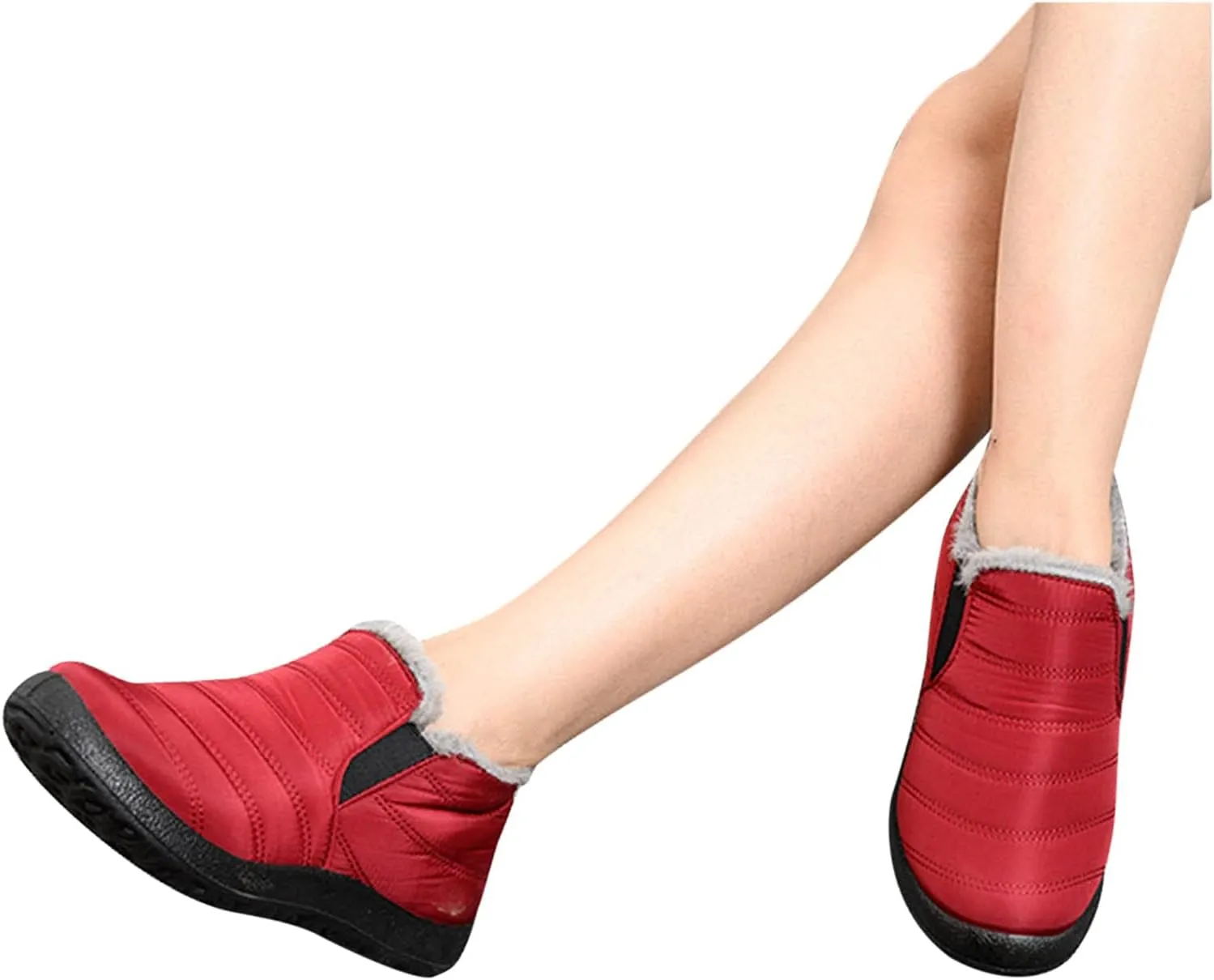 Women Winter Boots Wide Width Adults Short Snow Boots Womens Snow Boots Winter Fur Lined Ankle Boot Easy On Snow Boot Women Mens Casual Shoes Snow Booties Men