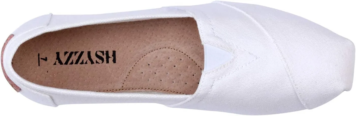 Women's Canvas Shoes Slip-on Ballet Flats Classic Casual Sneakers Daily Loafers