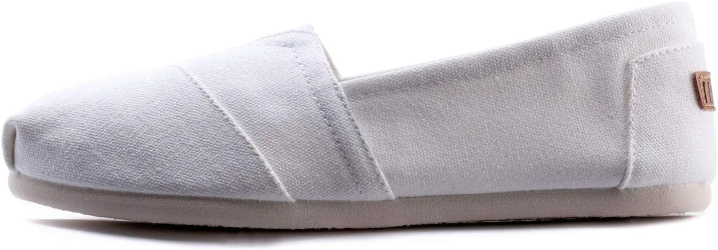 Women's Canvas Shoes Slip-on Ballet Flats Classic Casual Sneakers Daily Loafers