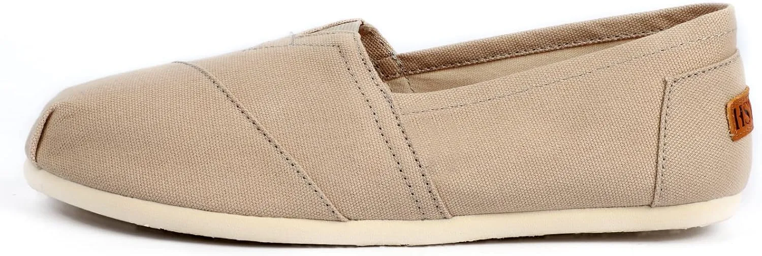 Women's Canvas Shoes Slip-on Ballet Flats Classic Casual Sneakers Daily Loafers