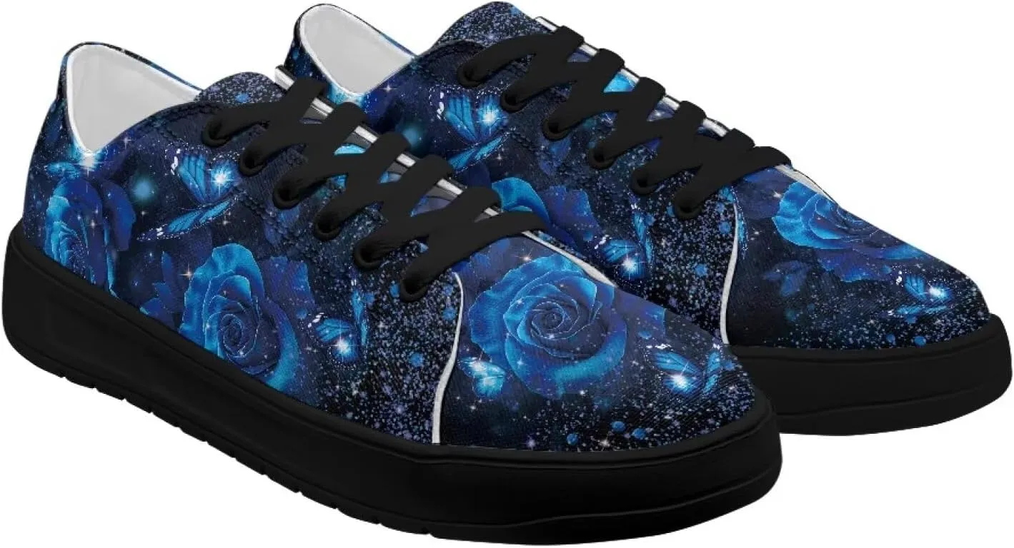 Women's Casual Canvas Shoes Comfortable Low Top Walking Shoes Classic Polyester Upper Arch Support Canvas Sneakers