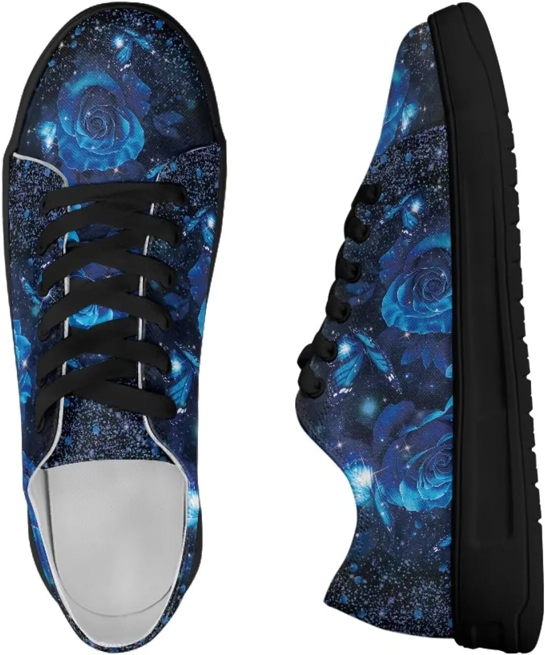 Women's Casual Canvas Shoes Comfortable Low Top Walking Shoes Classic Polyester Upper Arch Support Canvas Sneakers