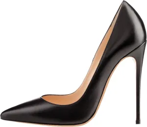 Women's Classic Pointed Toe Elegant Slip on Stieletto Dress Pumps Shoes