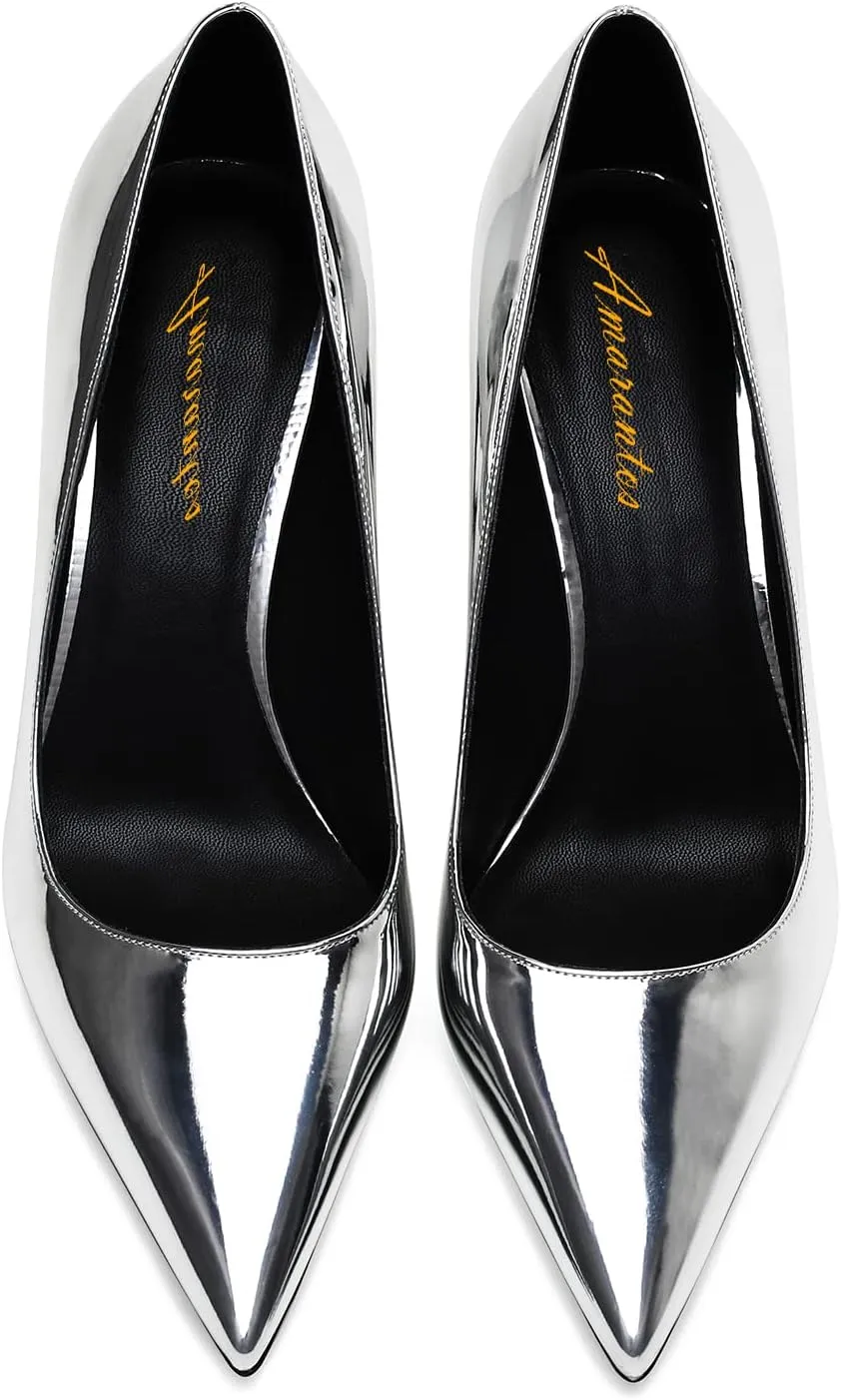 Women's Classic Pointed Toe Elegant Slip on Stieletto Dress Pumps Shoes