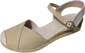 Women's Closed Toe Sandals Casual Dressy Orthopedic Platform Wedge Sandal Lightweight Comfortable Buckle Ankle Strap Espadrilles Walking Shoes Summer Color Block Slip On Outdoor Shoe