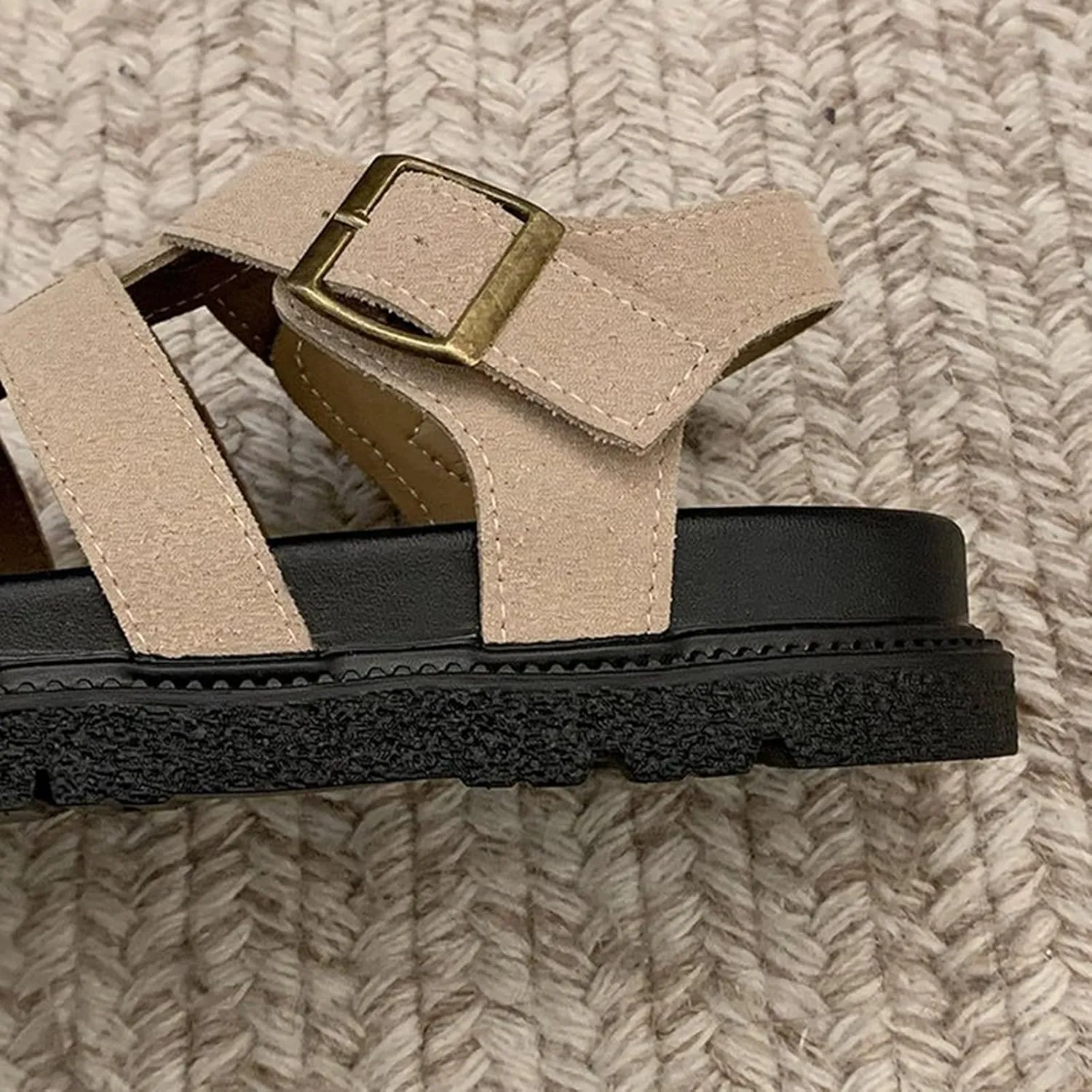 Women's Entry Ankle Wrap Sandal with Comfort Wind With Roman Shoes Wide Widths Available Fisherman SandalS