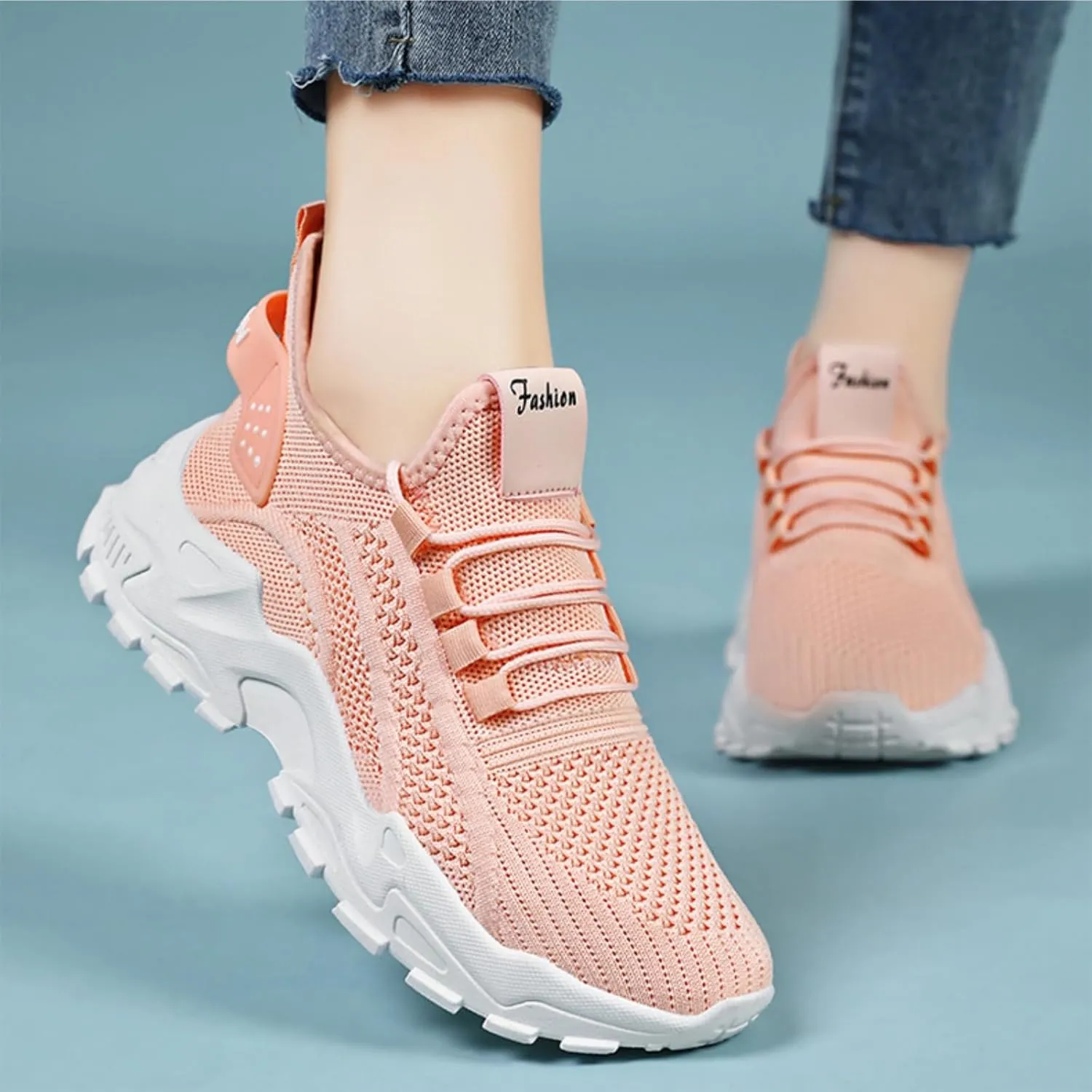 Womens Fashion Sneakers Summer Breathable Mesh Hollow Out Slip on Walking Shoes Athletic Comfortable Workout Gym Orthopedic Shoes Lightweight Soft Sole Platform Sneakers