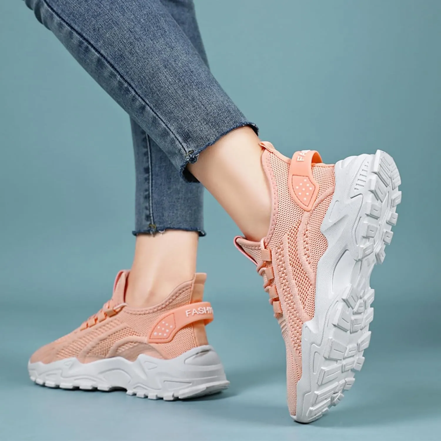 Womens Fashion Sneakers Summer Breathable Mesh Hollow Out Slip on Walking Shoes Athletic Comfortable Workout Gym Orthopedic Shoes Lightweight Soft Sole Platform Sneakers