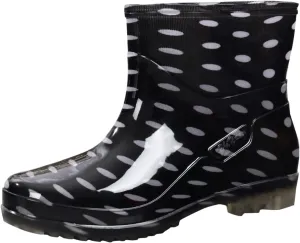 Women's Rain Boots - Waterproof, Mid Calf, Lightweight, Cute Booties - One Size (US 8)